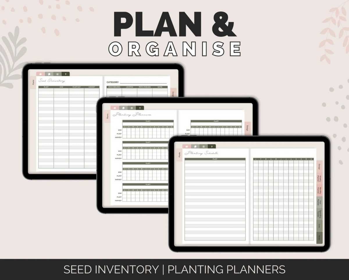 digital garden planner