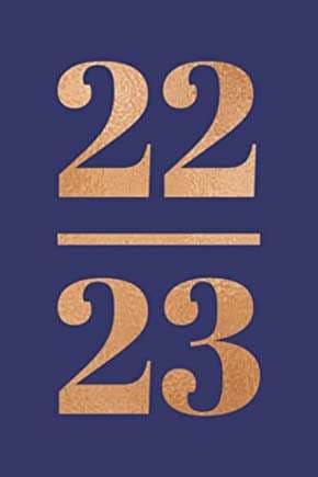 Navy Blue Bold Gold Lettering
