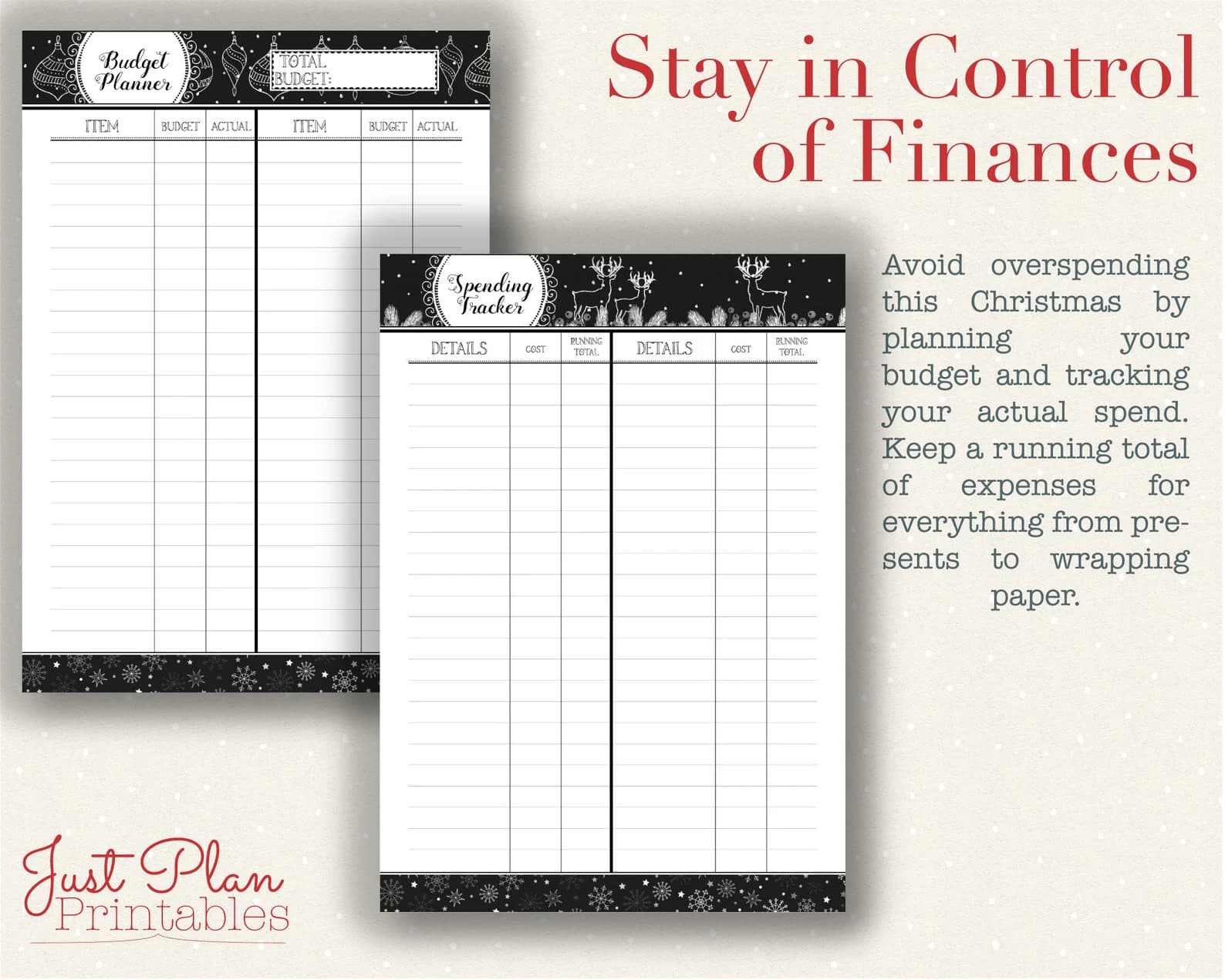 Christmas Planner Printables - Christmas budget planning for 2022
