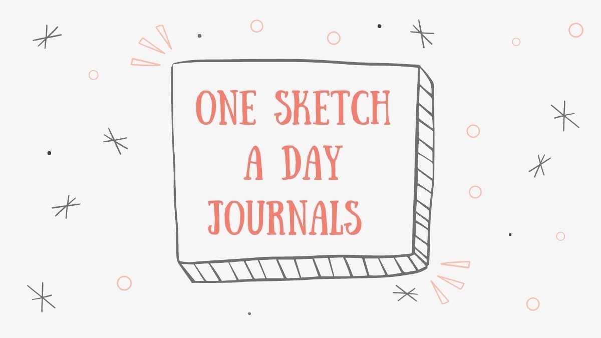 One Drawing a Day - Journal with prompts