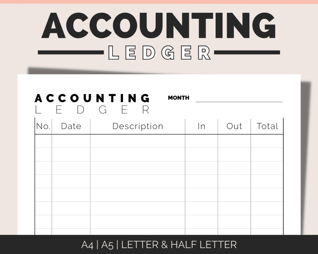 printable accounting ledger