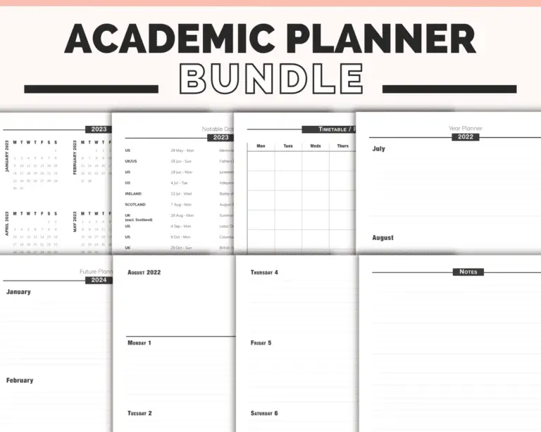 Academic Planner Bundle