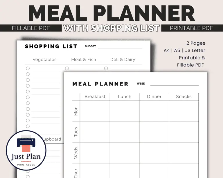 Meal Planner Printable