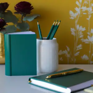 Why Is Journaling Important - Emerald Green Journal on a desk